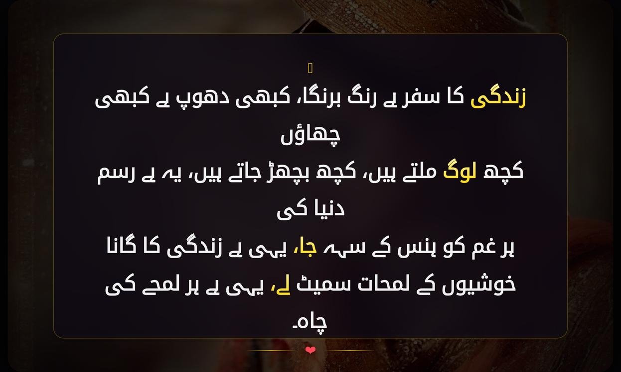 Punjabi Shayari In Urdu On Life | زندگی پر پنجابی شاعری اردو میں